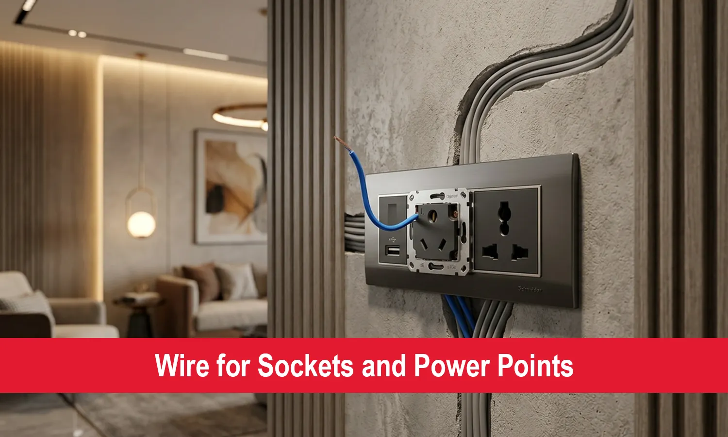 Wire for Sockets and Power Points