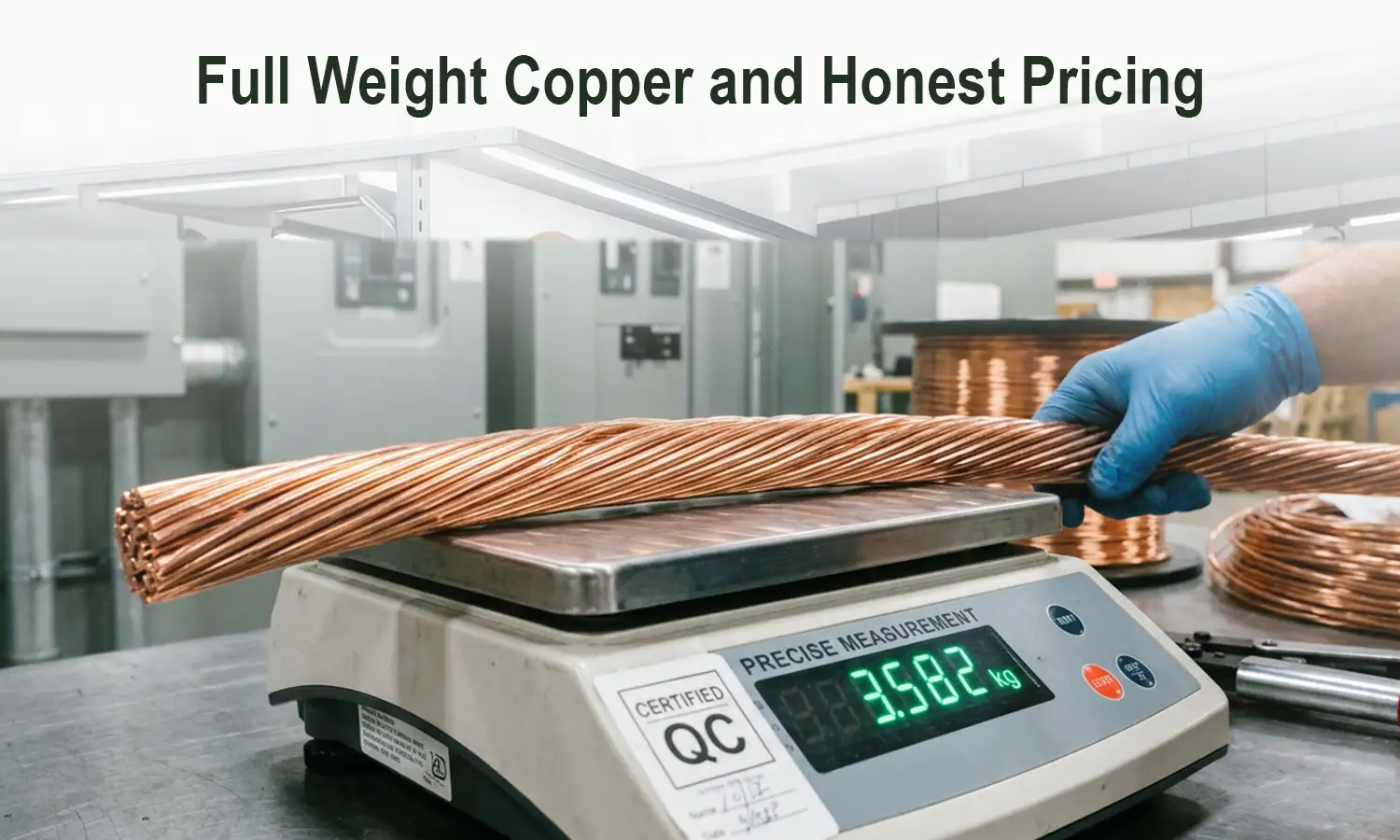 Full Weight Copper and Honest Pricing