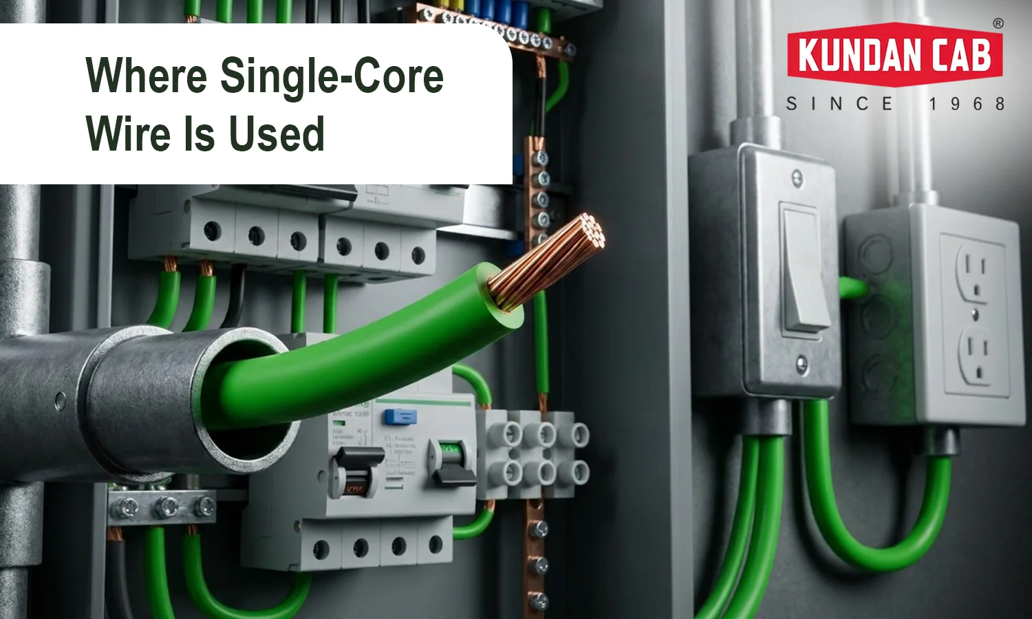 Where Single-Core Wire Is Used